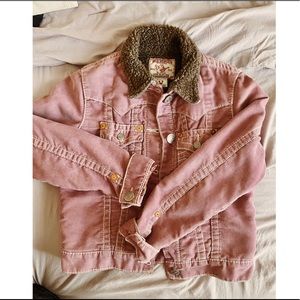 True Religion Sherpa lined Corduroy Jacket